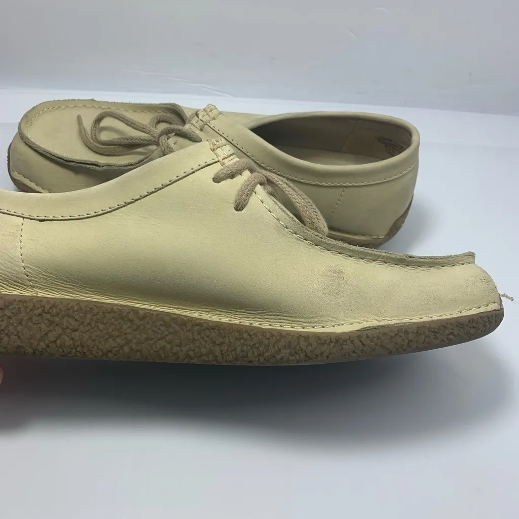 Eddie Bauer Shoes Womens 9.5 Square Moc‎ Toe Oxford Chukka Low Bootie off white - Image 10