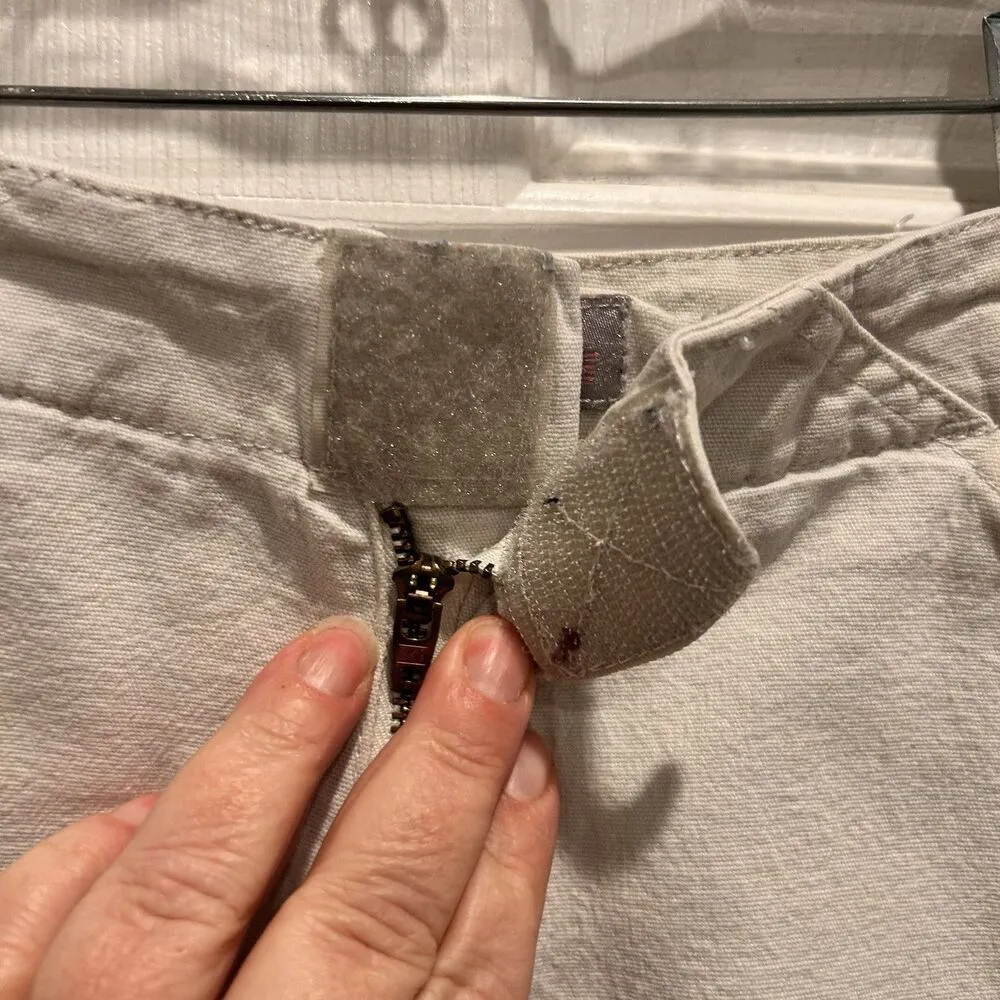 Vintage Y2K Gasoline Low Rise‎ Khaki Tan Shorts 3” Inseam Women’s Size 5/6 - Image 4