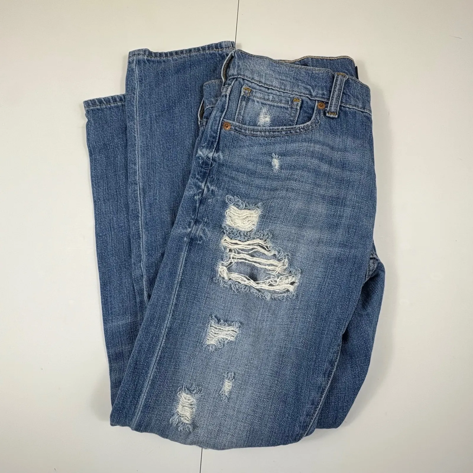 Lucky Brand Sienna Cigarette Jeans Distressed Medium Wash Women‎ Size 28 - Image 7