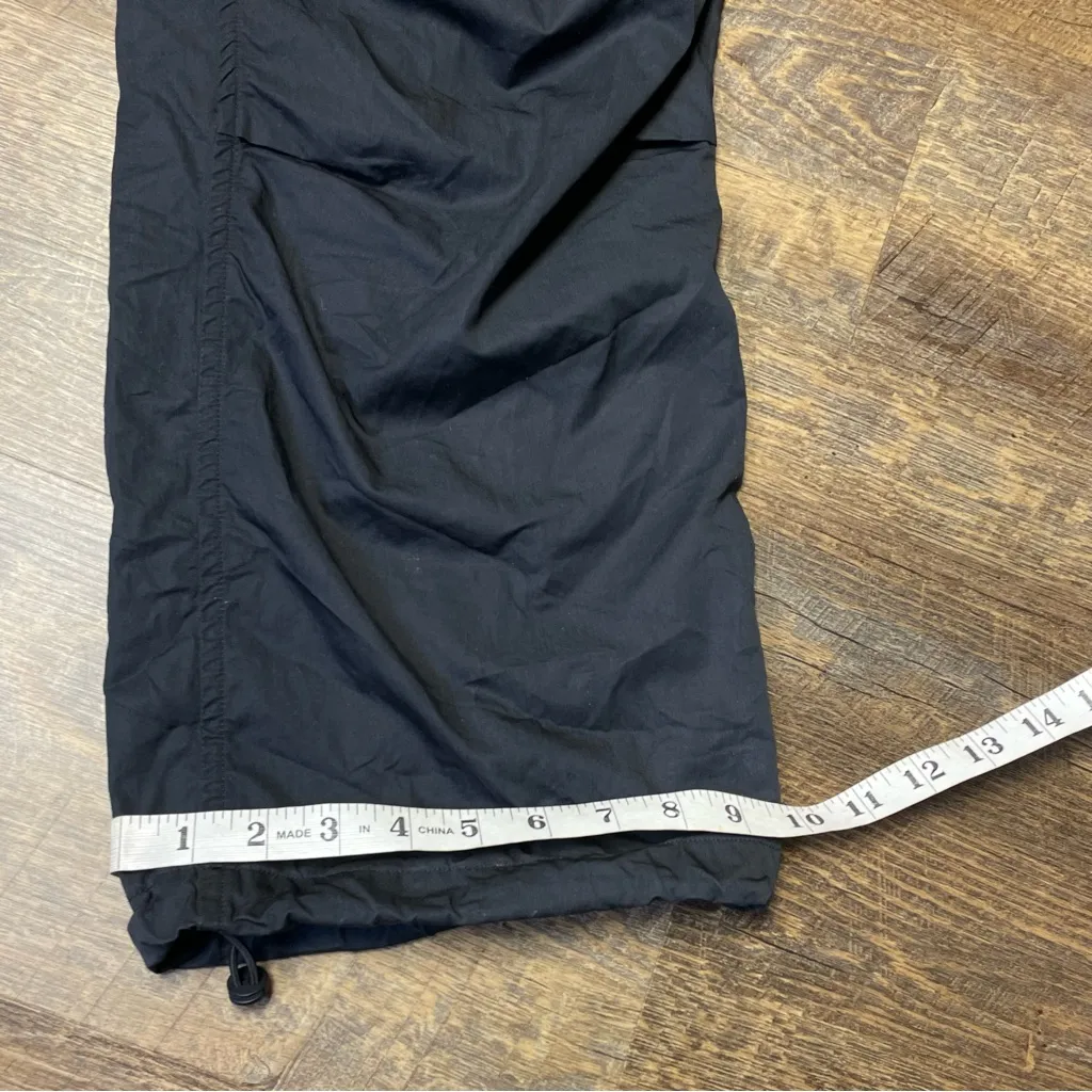 Agolde Ginerva Cargo Pant Parachute Wide Leg Adjustable Womens XS Black Baggy - Image 6