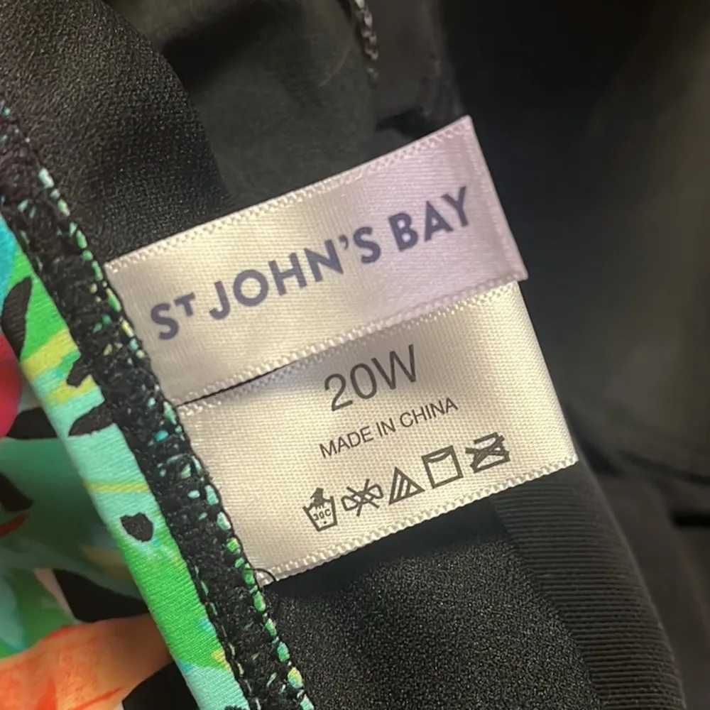 St John’s Bay Swimsuit Tropical One Piece Plus 20W New - Image 5