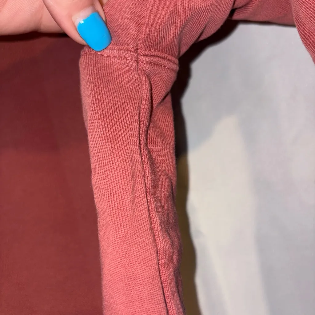 Patagonia  Sweatshirt Alpine Icon Regenerative Pilot Crew Pink Red Crewneck SM - Image 7