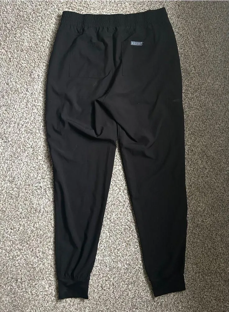 🦋 Black Jogger Pants Casual Athleisure Athletic Casual Workout Medium - Image 4
