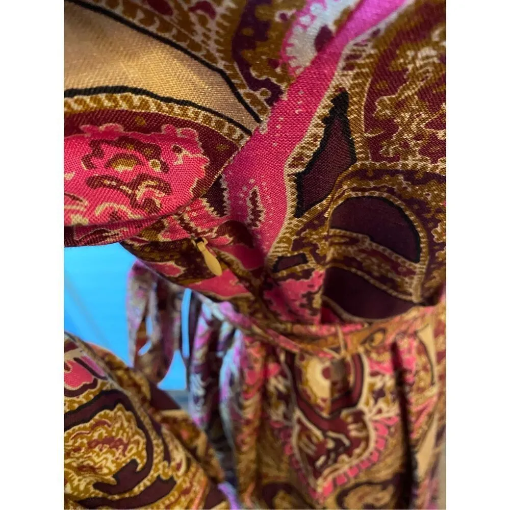 A Loves A Paisley Printed Long Sleeve V - Image 11