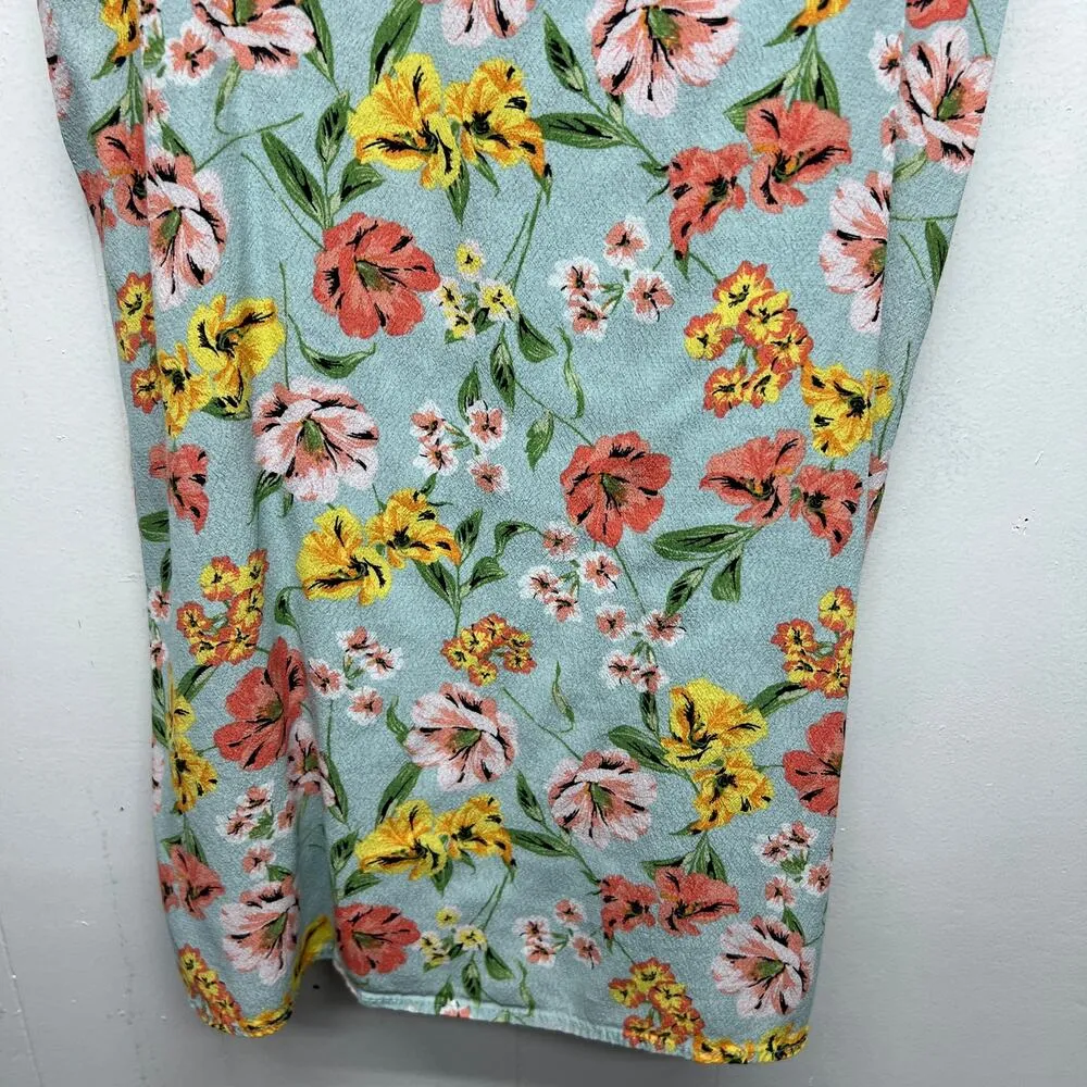 Everly Womens Mini Dress Medium Floral Fairy Cottagecore Romantic Coquette Beach - Image 4