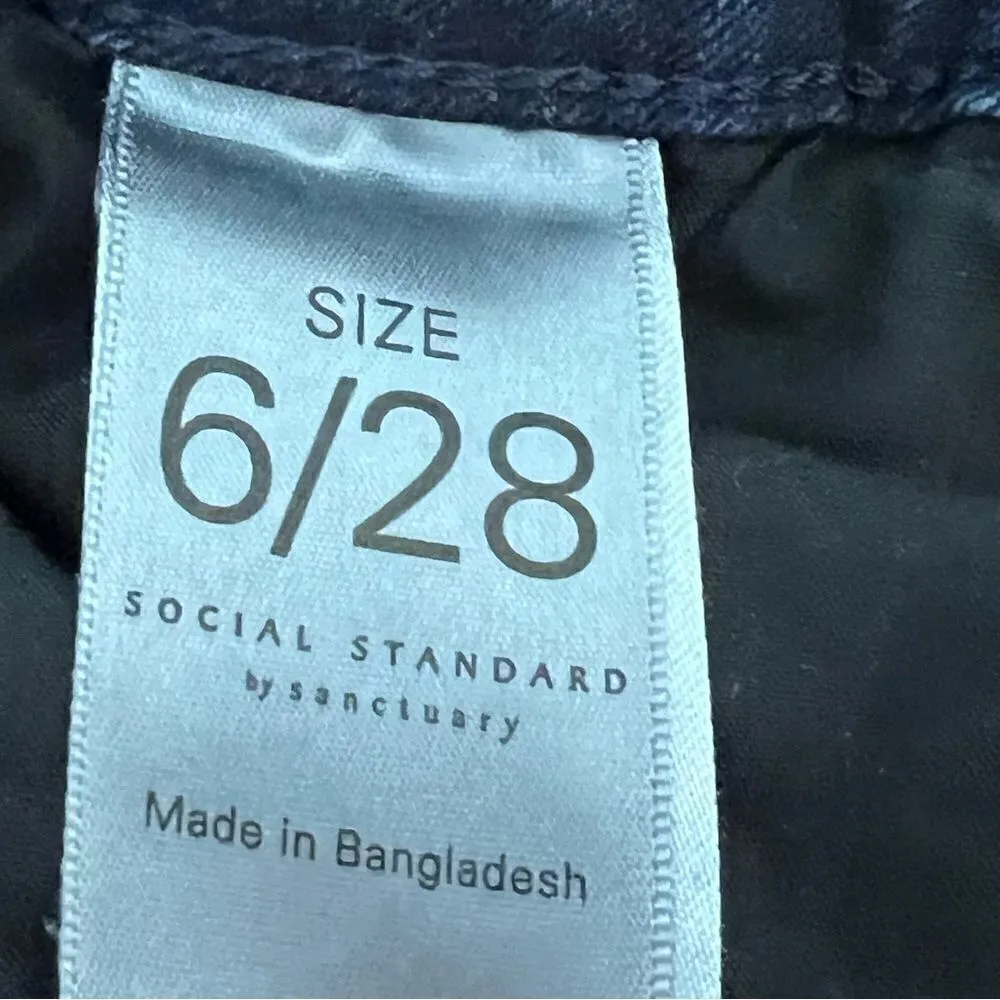 social standard the sanctuary slim straight leg denim jeans women’s size‎ 6/28 - Image 5