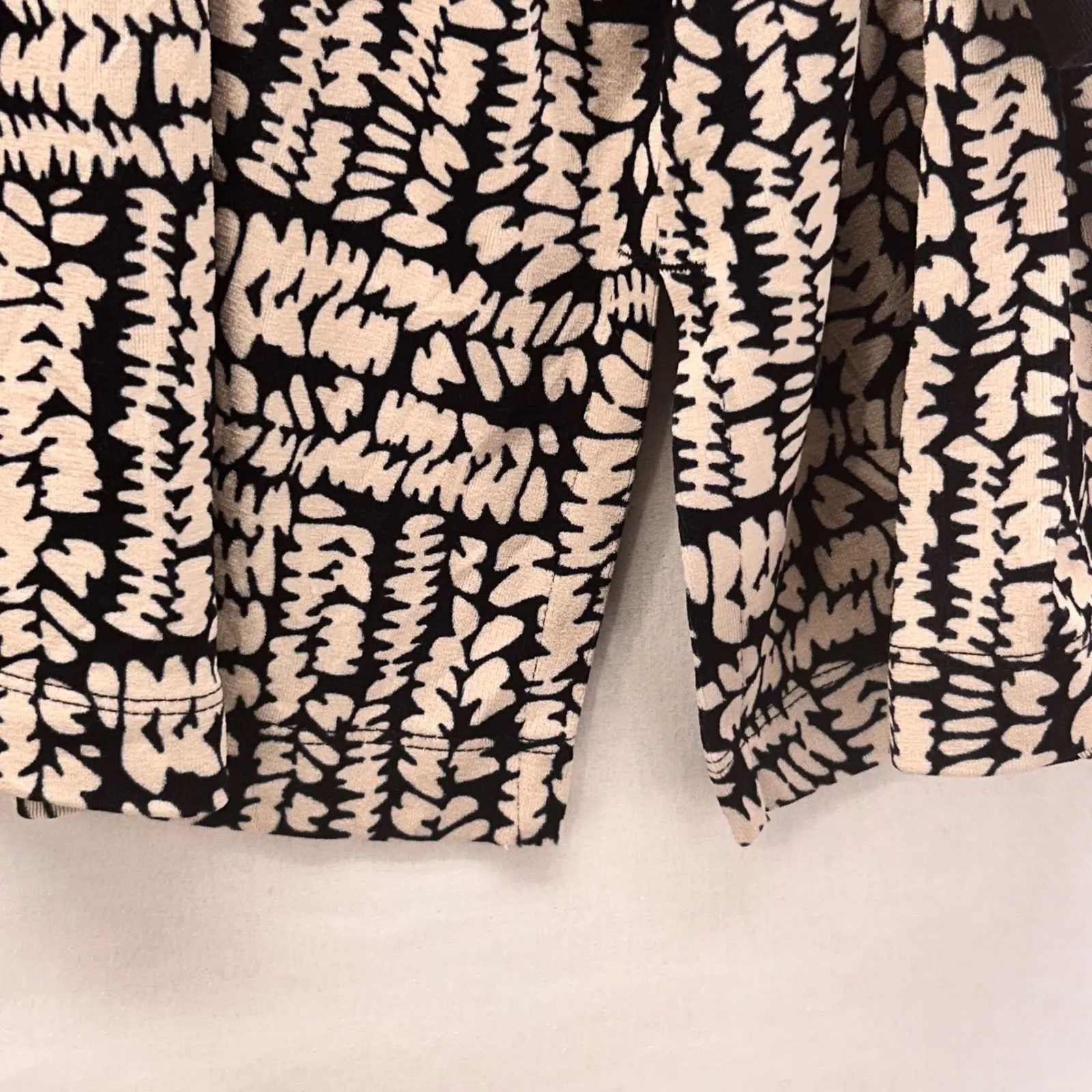 Chicos Cardigan XXL Or 4 Kimono Open Front Geometric Boho Cover Up Artsy Stretch - Image 12