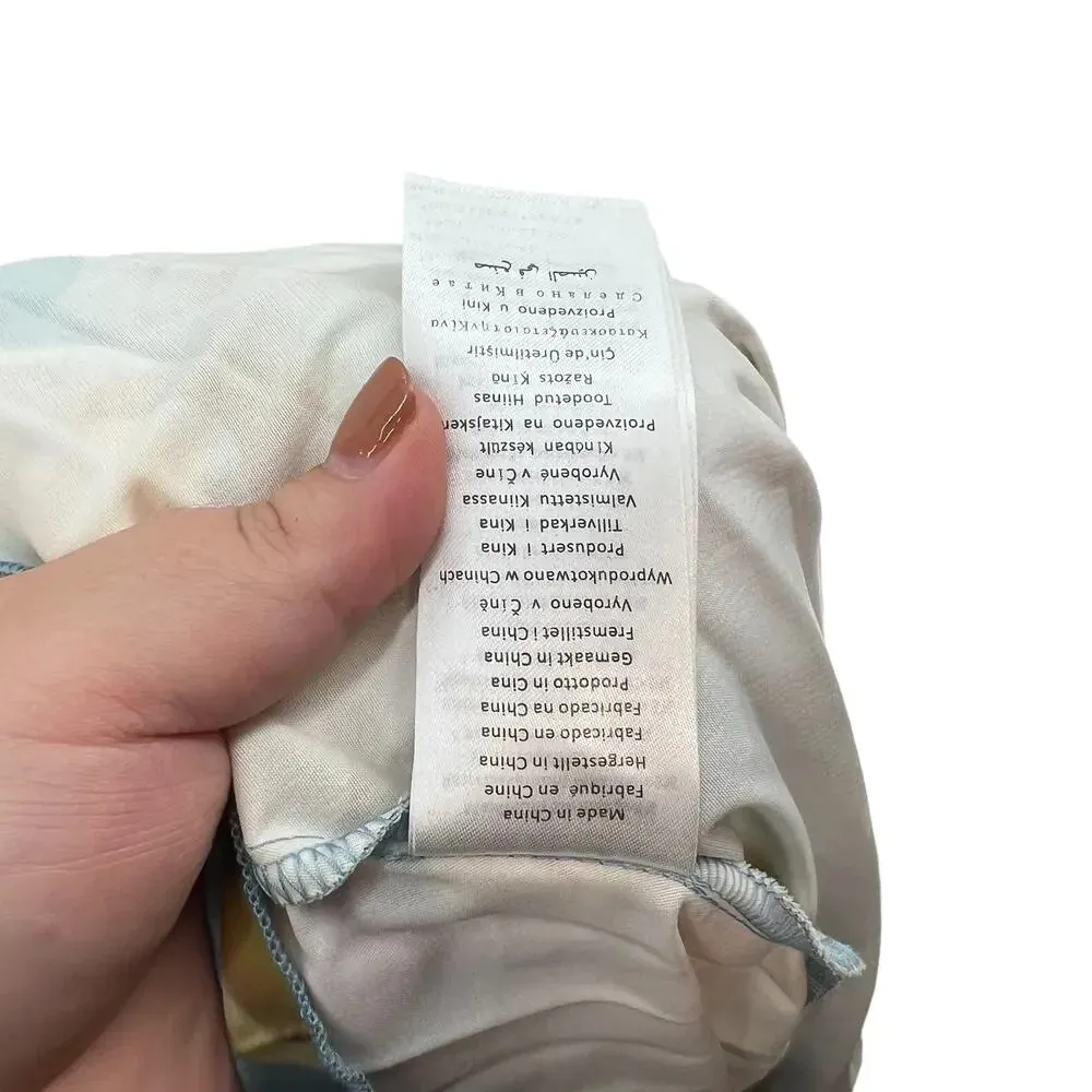 Chi Chi London Floral Print Ruffle Pleated Midi‎ Dress in Blue Curve US 16 - Image 17