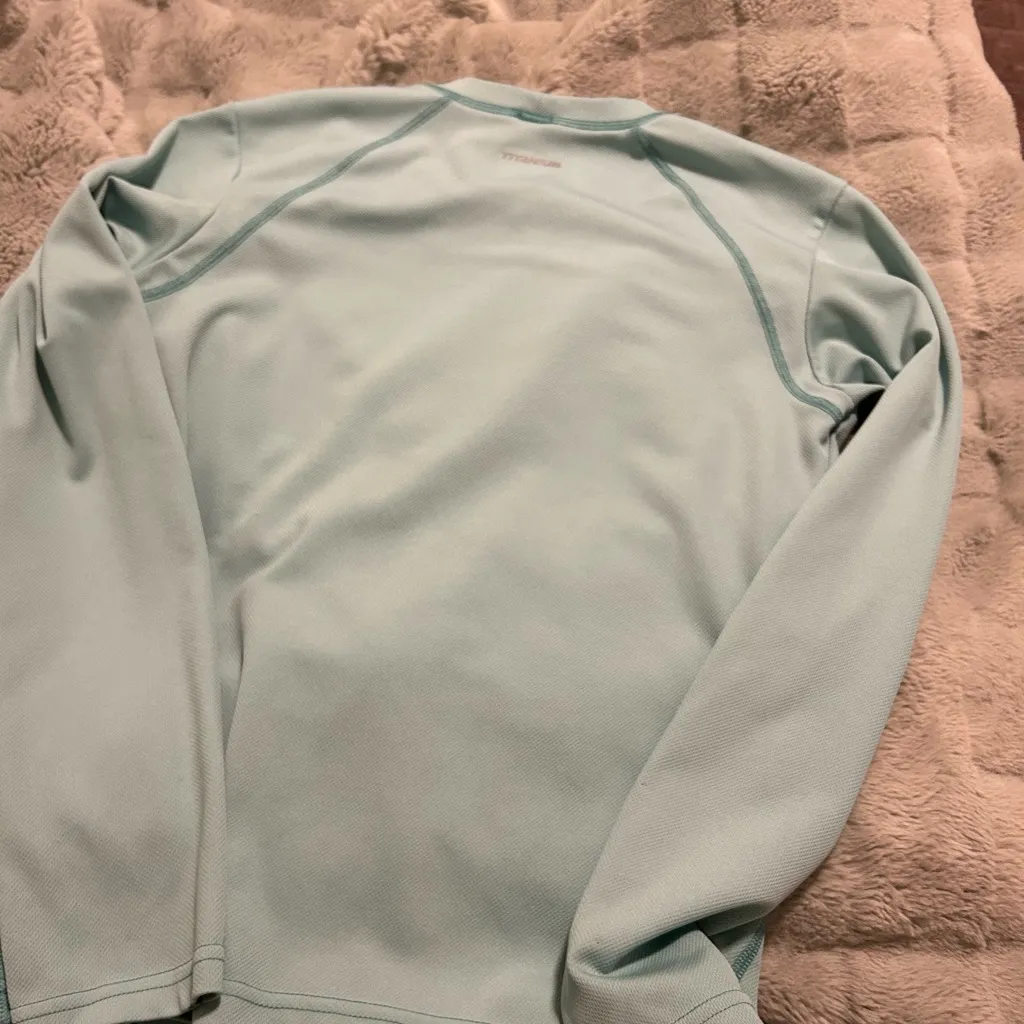 Turquoise long sleeve shirt - Image 3