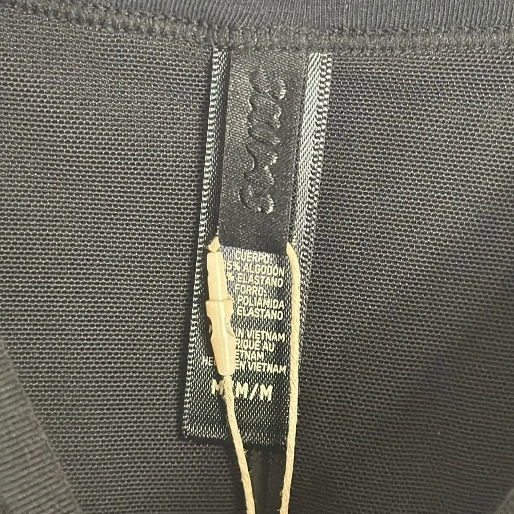 Skims cotton rib onesie in color soot size medium - Image 8