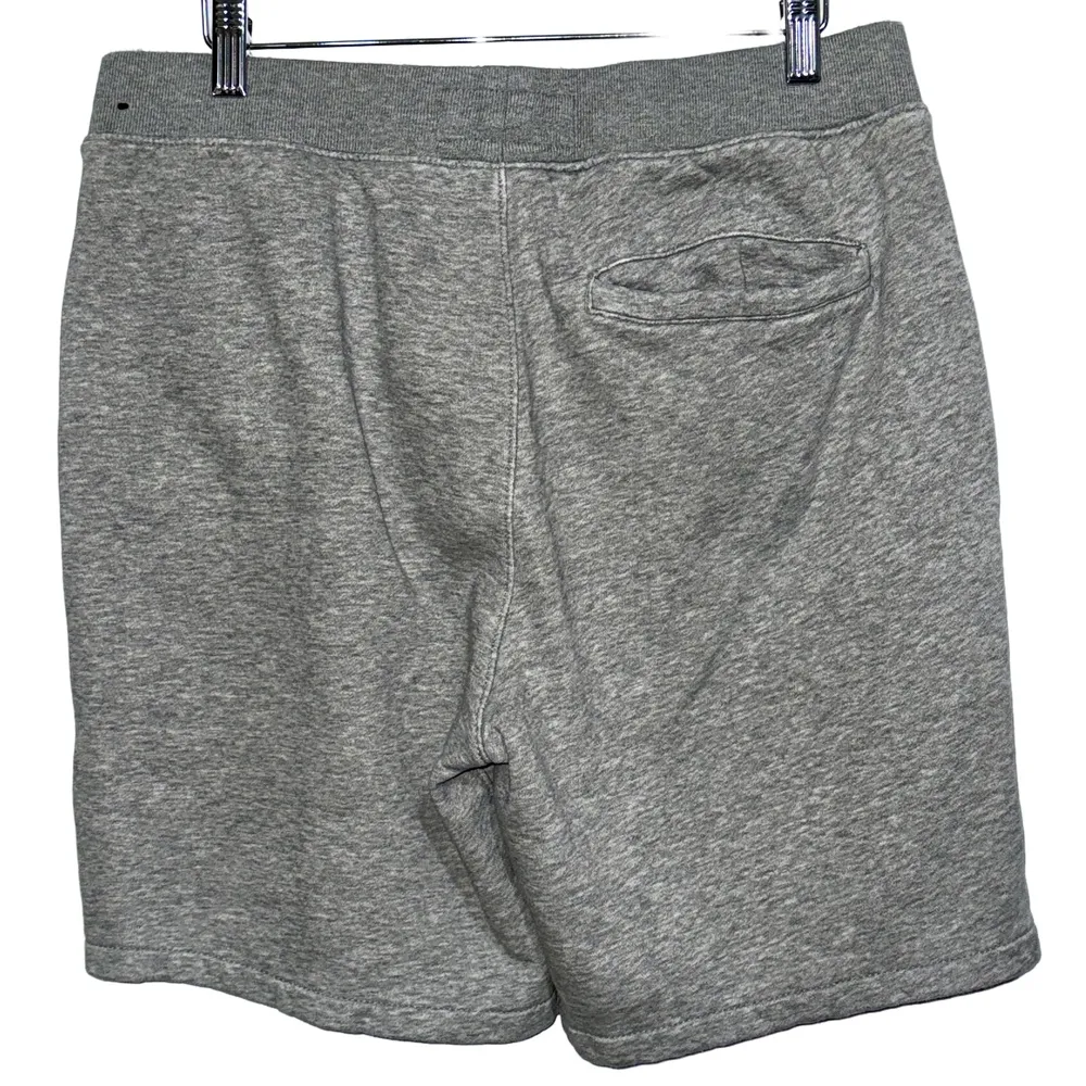 Abercrombie & Fitch Soft AF Fleece Gray Grey Black Sweat Athletic Shorts Size M - Image 2