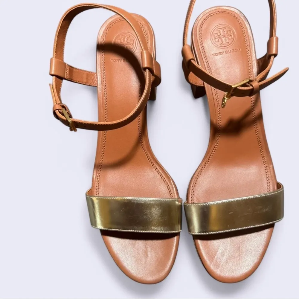 Tory Burch Laurel Leather Block Heel Sandals - Image 3