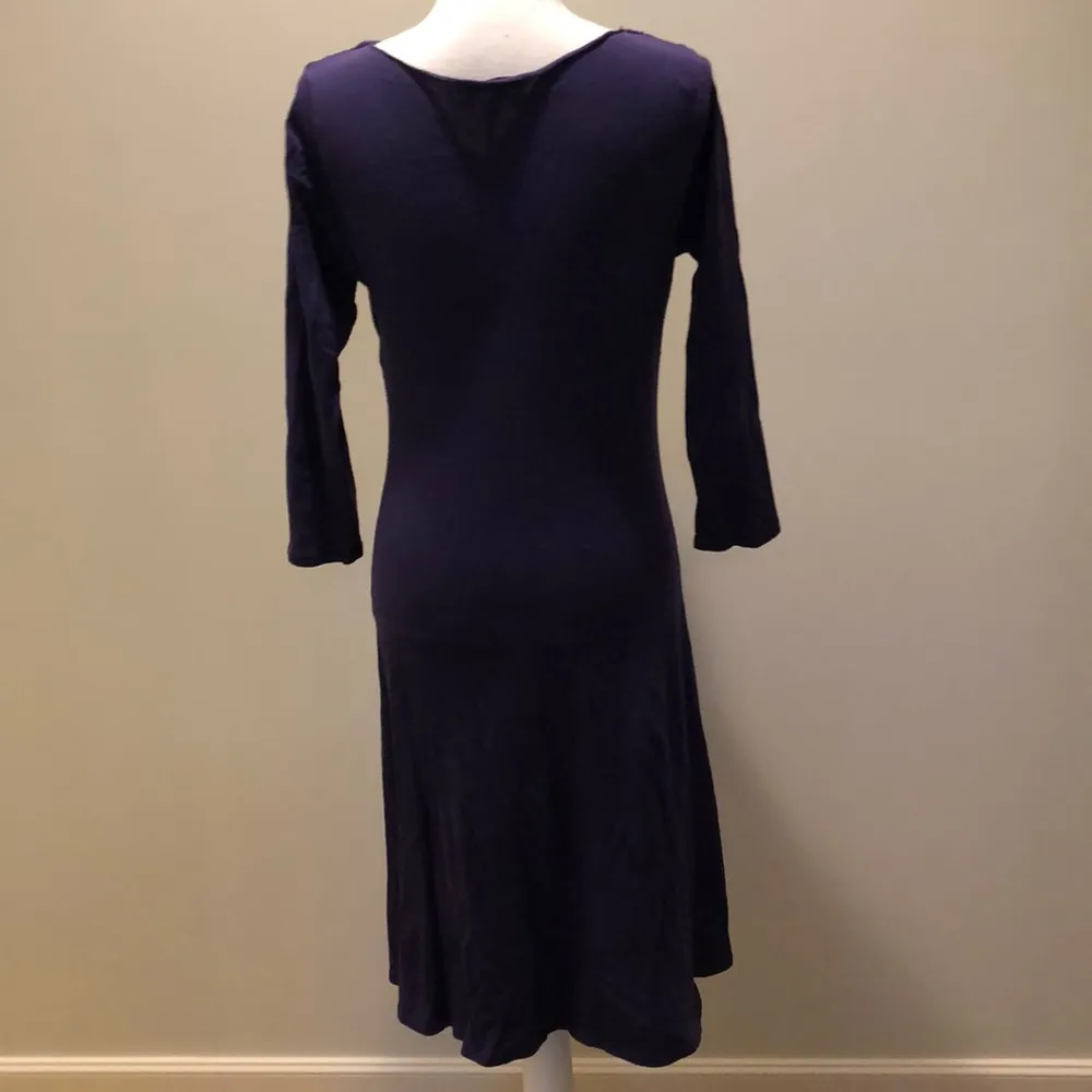 Velvet purple dress - Image 3
