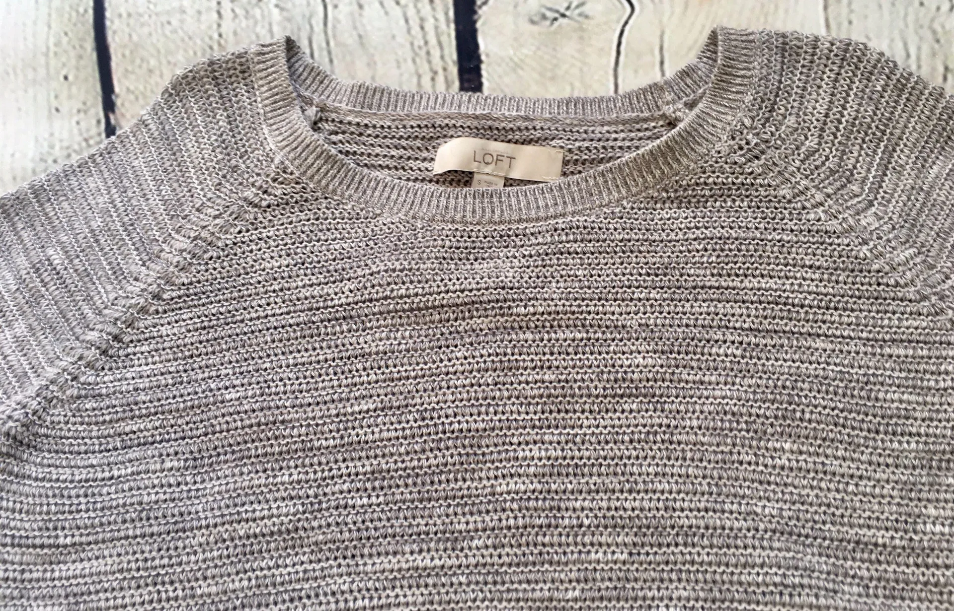Marled Knit Grey Sweater NWT! - Image 9