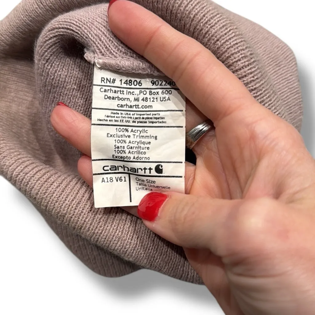 CARHARTT LIGHT‎ LAVENDER BEANIE HAT - Image 3