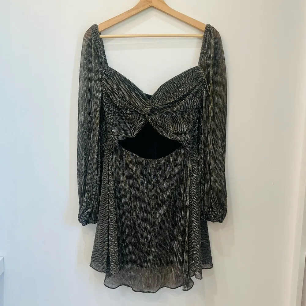 BARDOT women's Carina Cutout Metallic Mini Dress size 6 - Image 3