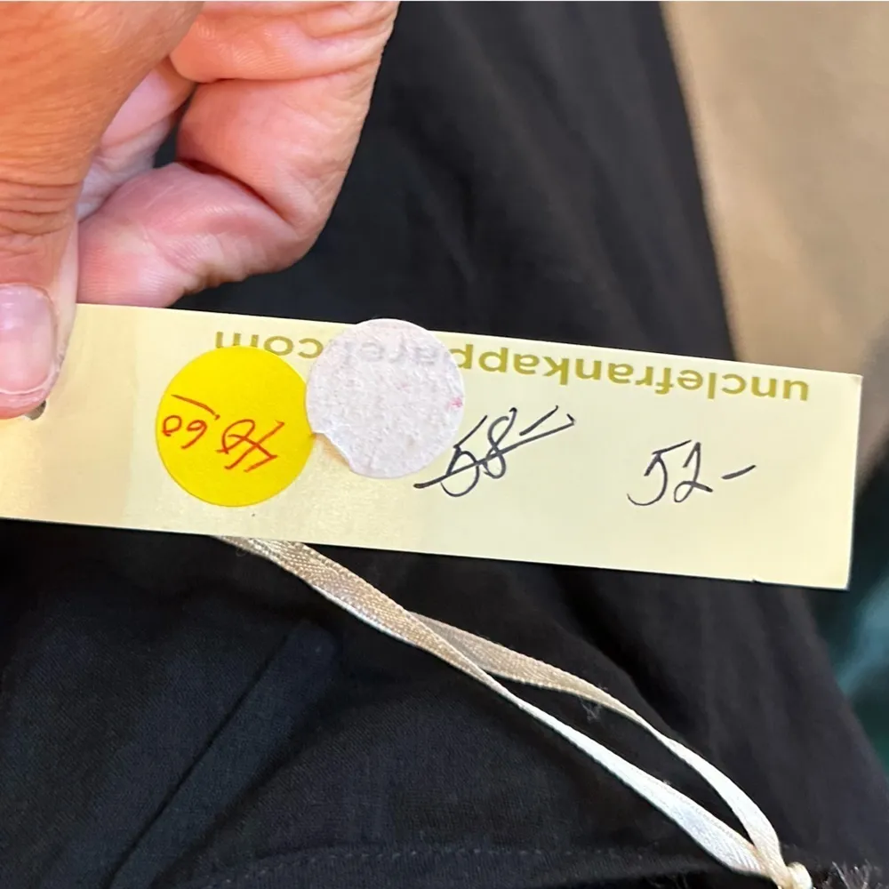 Uncle Frank Black Mini Dress with Ruffle Size Small - Image 6