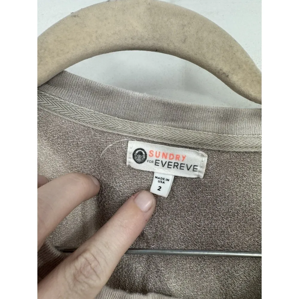 Sundry Evereve Tie Dye Sweatshirt Women 2/medium Grunge Athleisure Retro Hobo - Image 3