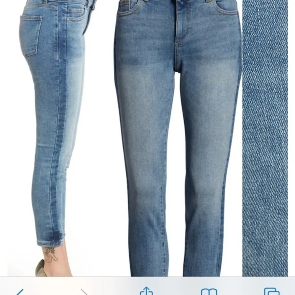 DL1861 Florence Cropped skinny jeans Belmont wash - Image 3