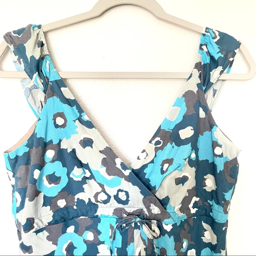 Patagonia Badoo Blossom Fields Blue Sleeveless Dress Size Small - Image 7