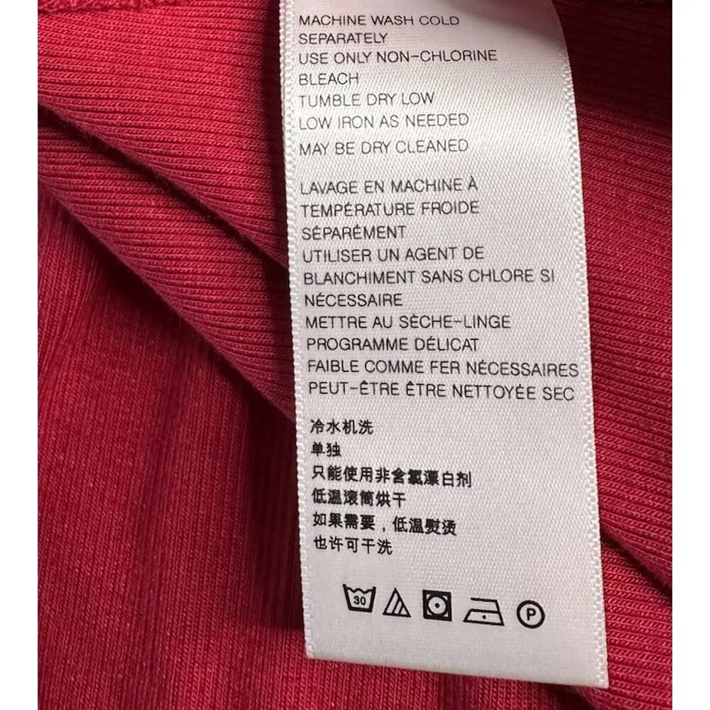 Free People Red Downtown Girl Cut Out Long Sleeve Swing Tunic Top Sz S OB976710 - Image 16