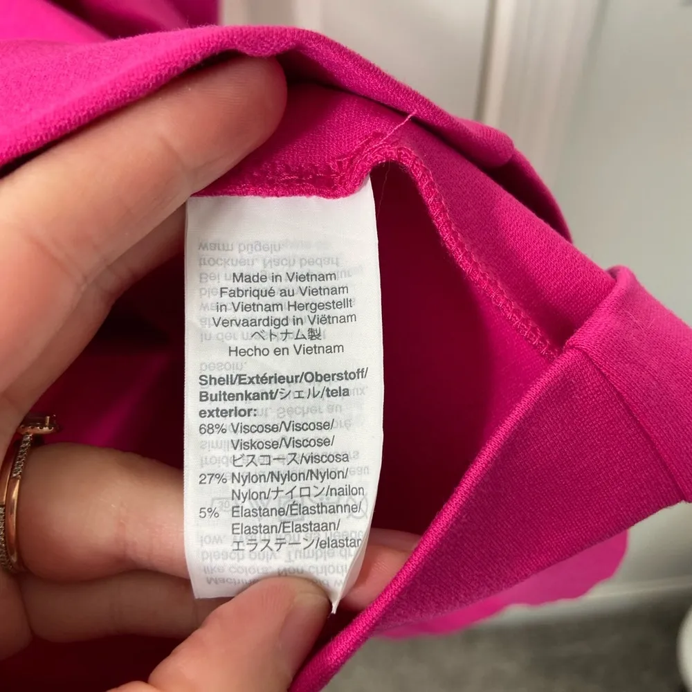 NWOT J.Crew women’s bright hot pink sleeveless zip flowy skirt mini dress summer - Image 5