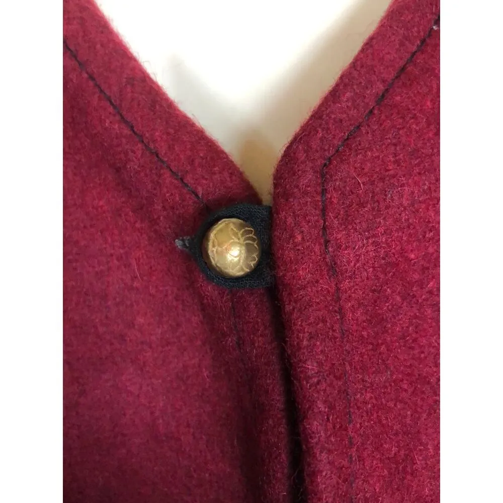 VINTAGE Handmade 100% Wool Made In Napal Vest size medium - Image 5