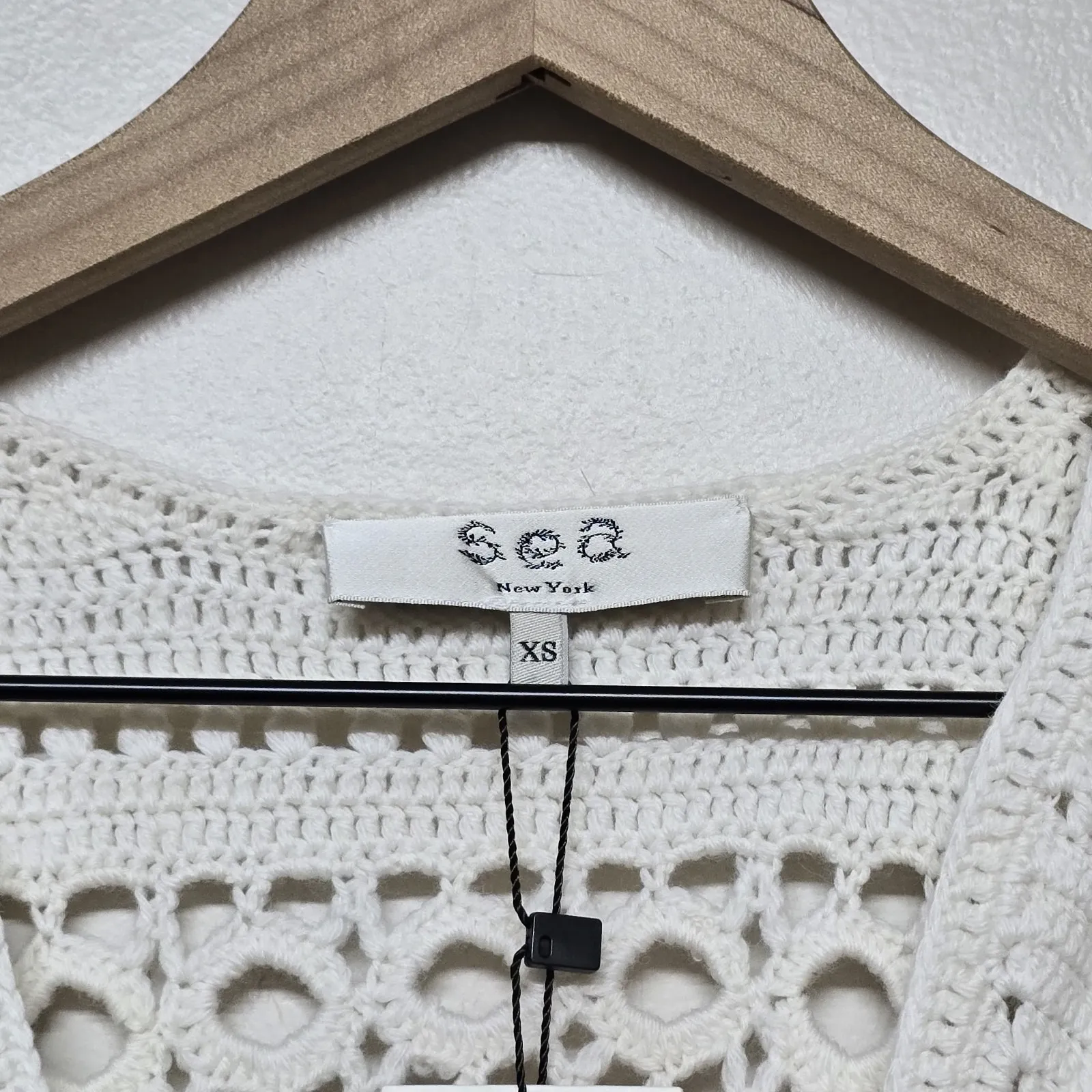 NWT Sea New York Carter White Crochet Wool Long Sleeve Maxi‎ Dress Size XS - Image 5