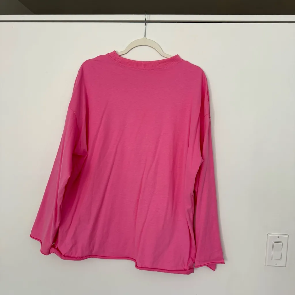 Pink long sleeve, L size, super soft Size L - Image 3