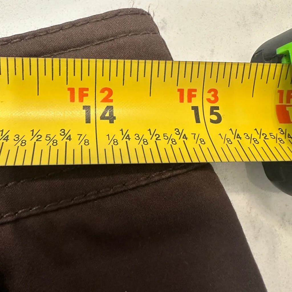 Tory Burch Brown Bermuda Shorts Knee-Length Size 2 - Image 6