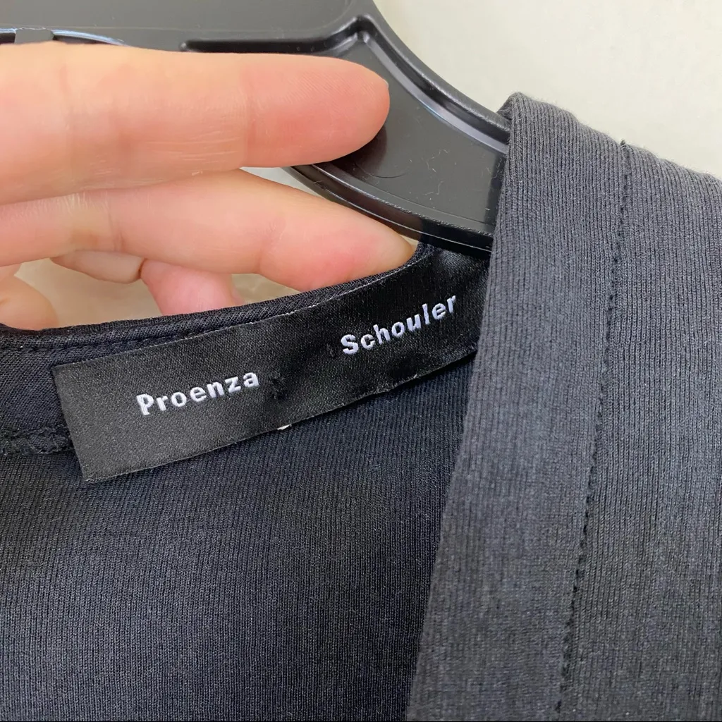 Proenza Schouler Skater Dress Black 8 - Image 3