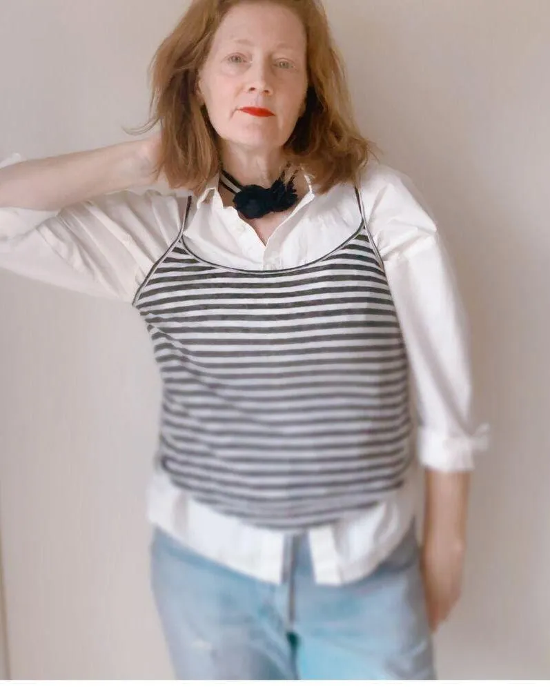 A.L.C. Line Tank Tops Size XS Black and White Retro Minimalist - Image 3