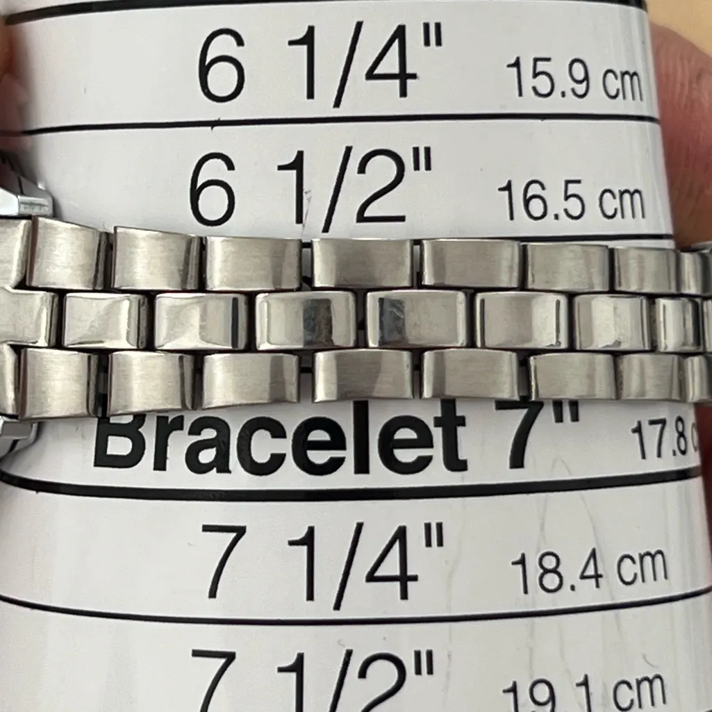 Timex Rare Vintage Ladies Mechanical Watch Stainless Dial Bracelet Date Window - Image 14