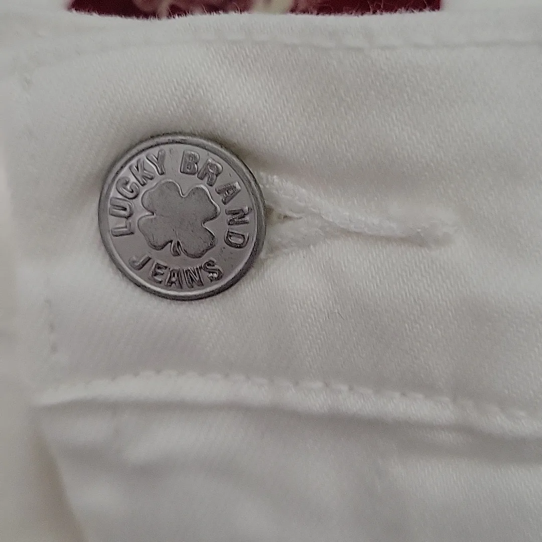 Lucky Brand Sweet'N Crop Jeans  Women's White Size 10 - Image 12