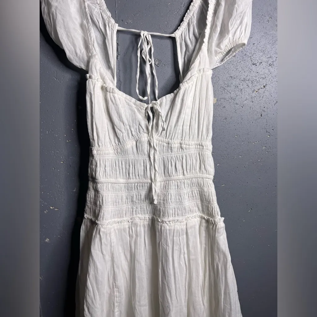 Free People Feeling Bonita Midi Dress in White.  Size XL
NWOT - Image 6