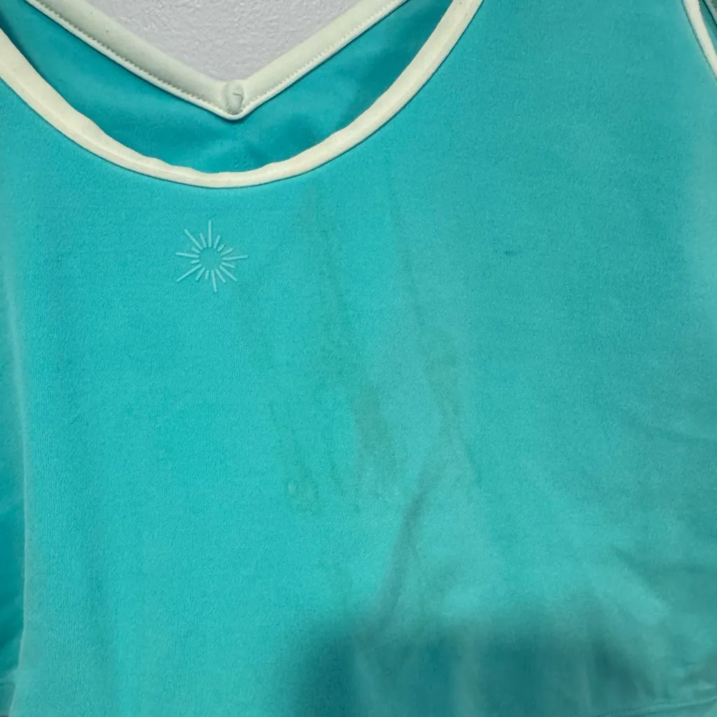 Blue and white Aerie bra tank top - Image 5