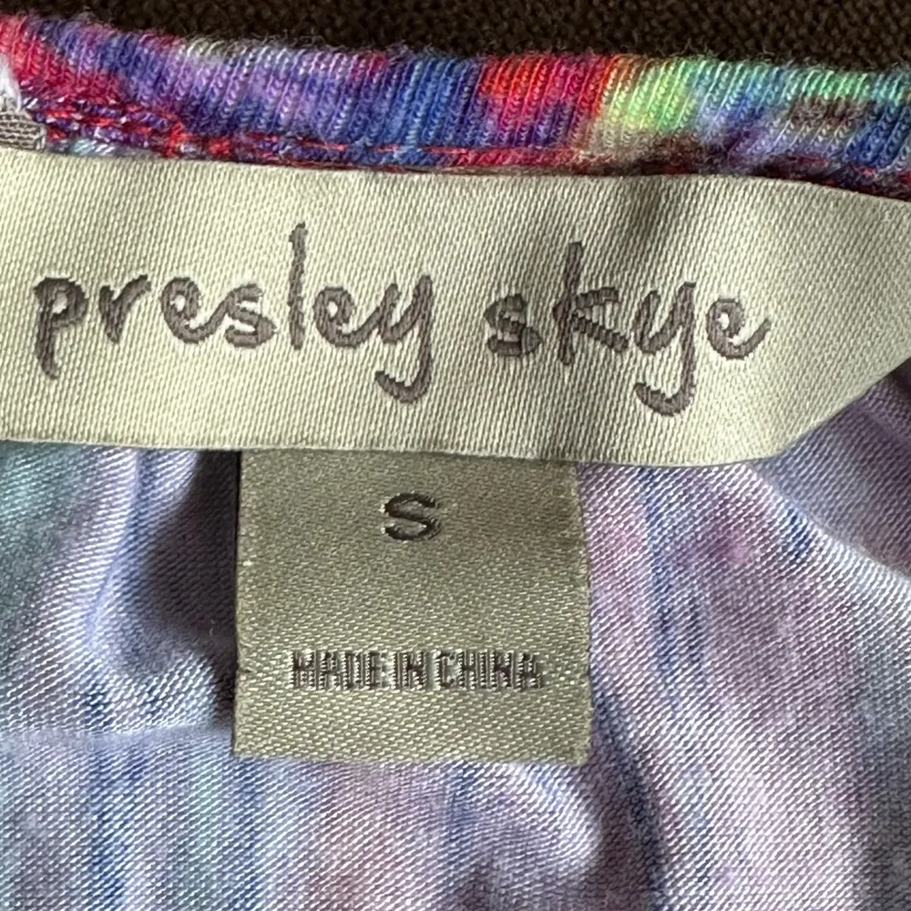 Presley Skye Multi Bright Colors Halter Top V Neck In Back Summer Dress Sz S Pink - Image 8