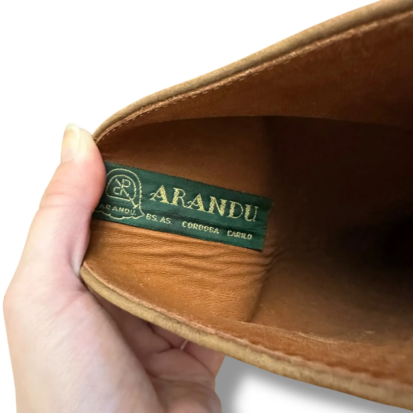 Arandu Argentina Handmade Brown Leather Riding Boots Tall 15” Women’s US 11.5 - Image 10