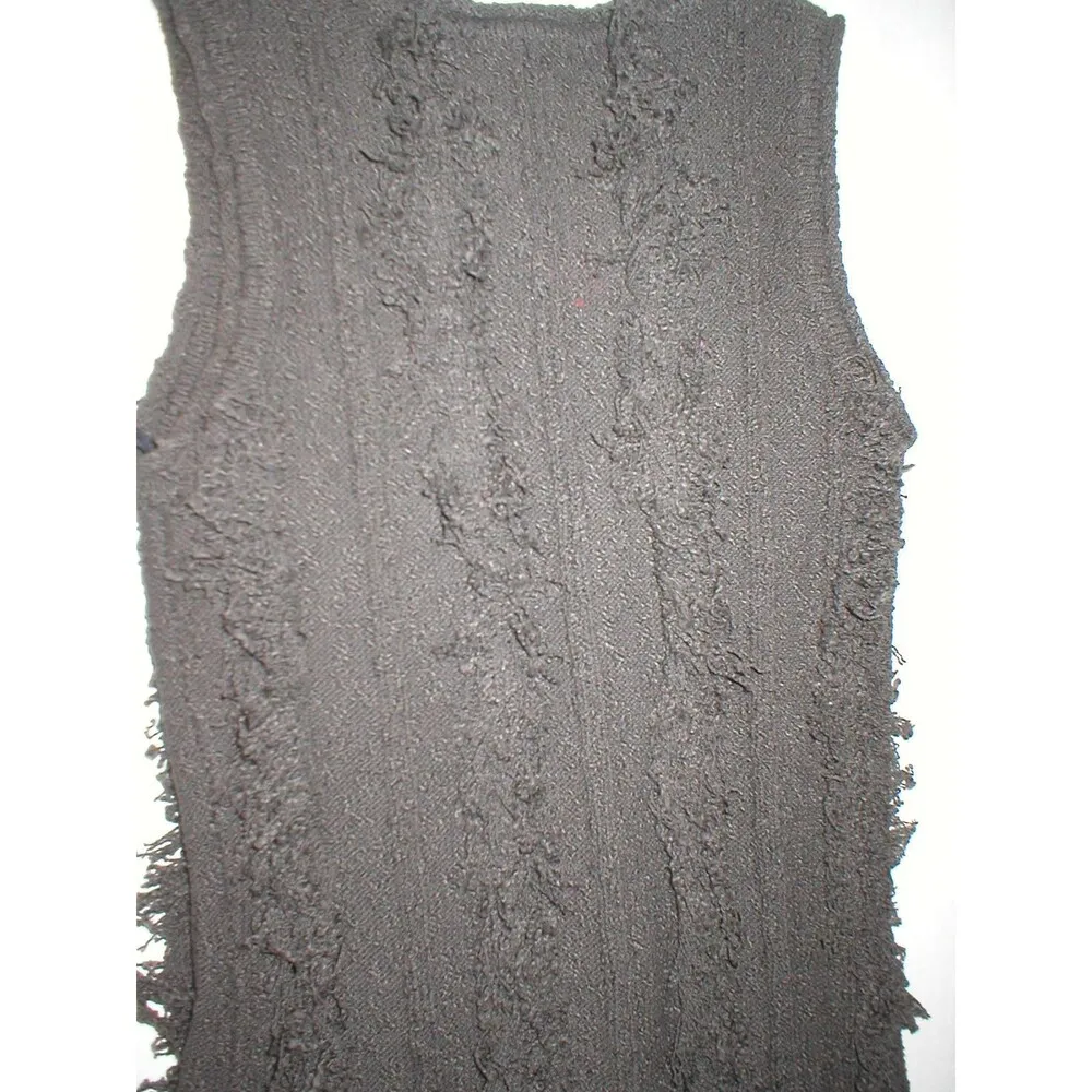 Womens NWT $298 Worth New York XS P Dress Coco Dark Brown Fringe Sleeveless Knit - Image 10