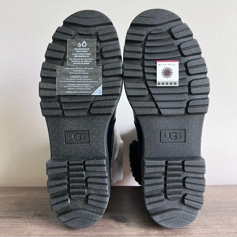 Ugg NEW Czeriesa Black Waterproof Women's Boot Size 8 #585 - Image 8