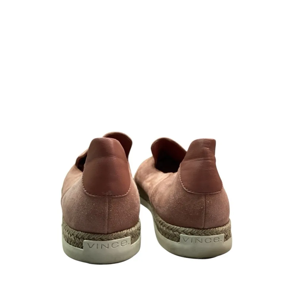 Vince Womens Suede Leather Sneakers Slip On Shoes Sz US 9m Espadrille, Terracoda - Image 5