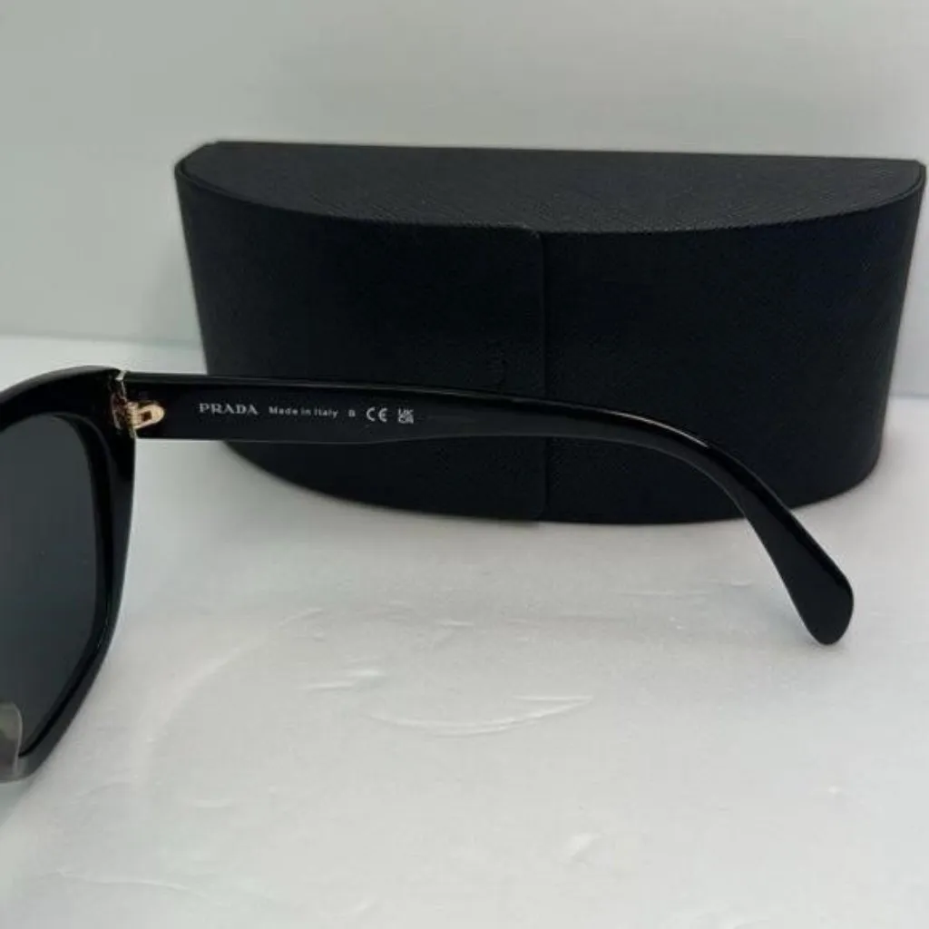 💯- New Authentic PRADA  Acetate Sunglasses SPR 16X-F Black - Image 10