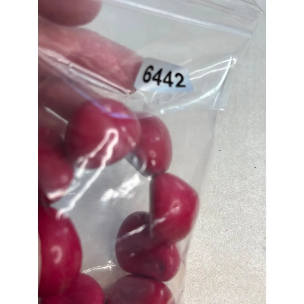 Chunky Red Stretch Bracelet With Large Teardrop Beads For Women Or Teens Elastic - Image 7