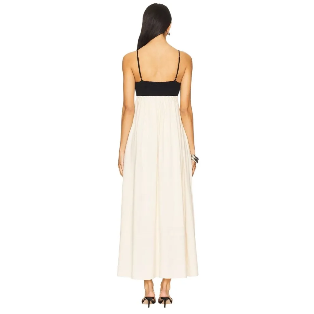 NIA Clove Dress in Ecru XSmall New Womens Maxi Long Casual Gown Black Size XS - Image 3