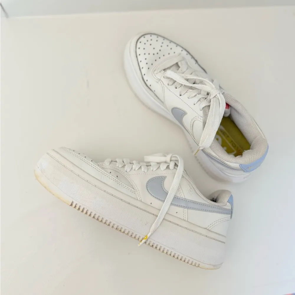 NIKE Court Vision Alta Ltr Women’s Size 6.5 White/Silver - Image 2