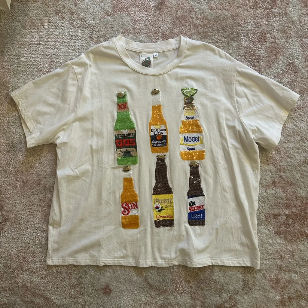 Queen of Sparkles Cinco Beer Tee Size M - Image 2