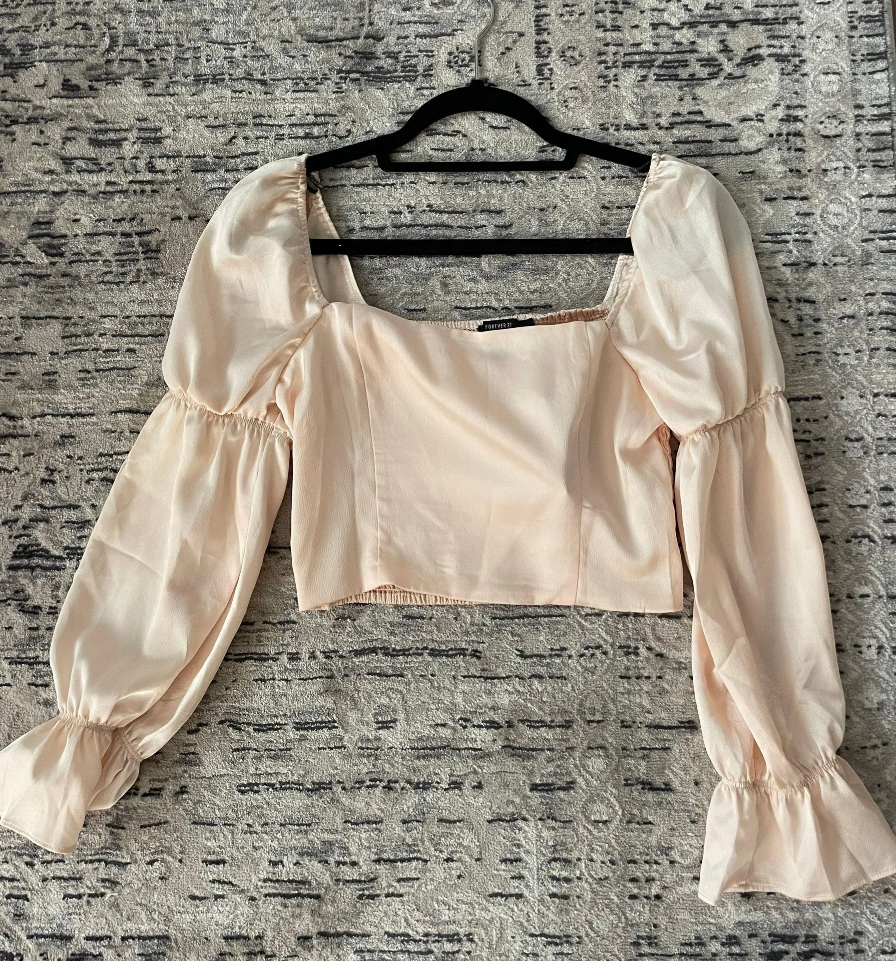 Puff Sleeve Crop Top - Image 3