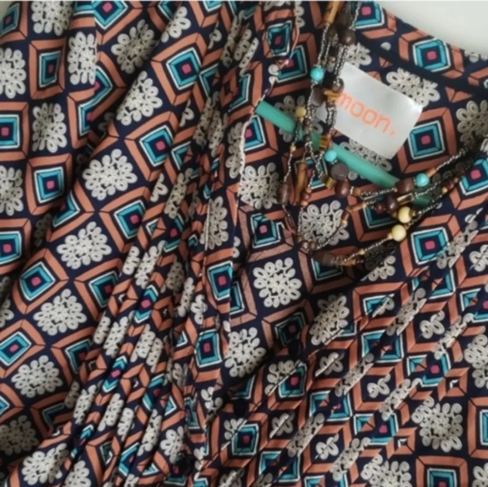 COPY - Moon brand boho flowy patterned blouse - Image 5