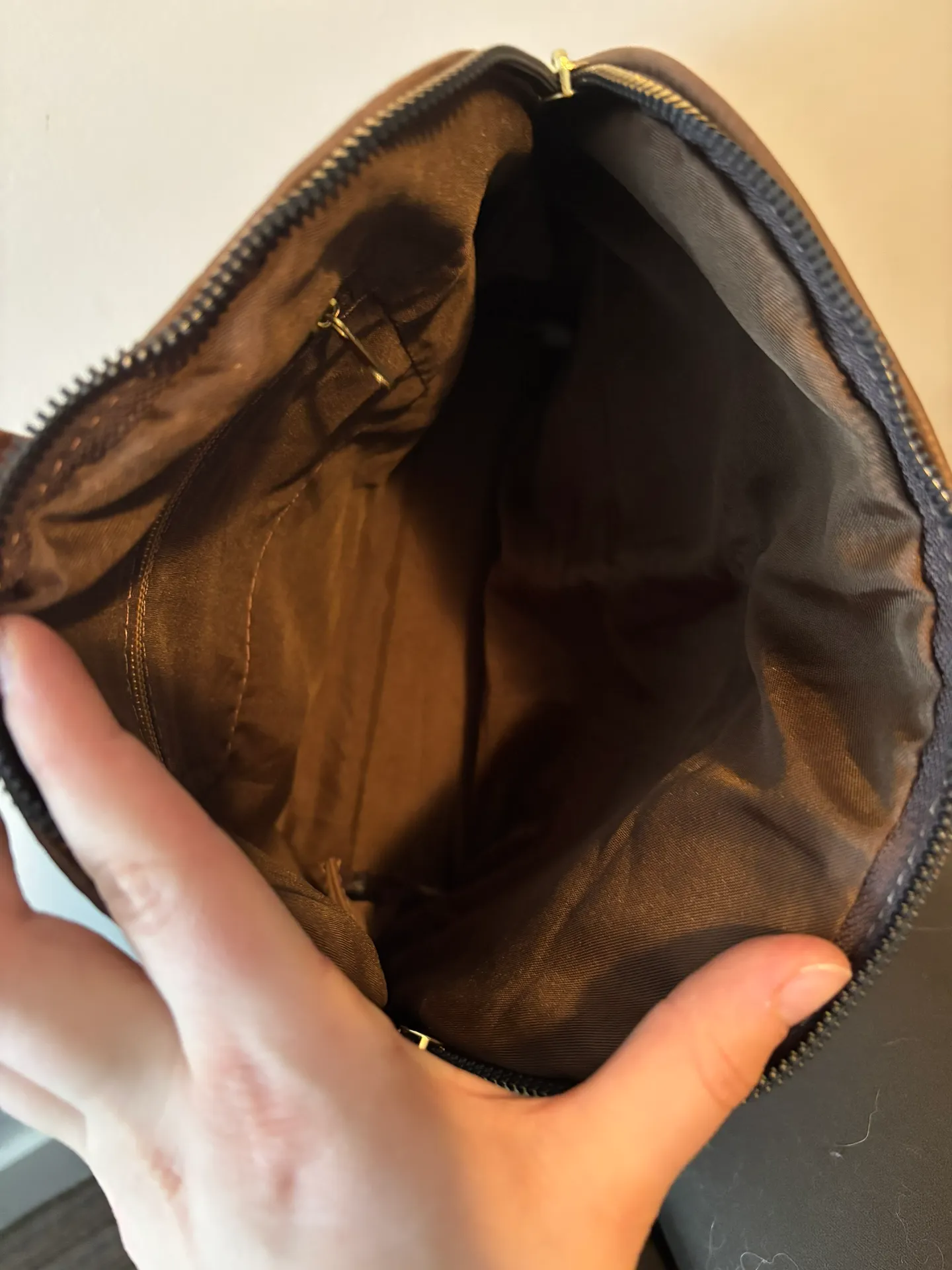 Genuine Leather Cowhide Backpack - Image 4