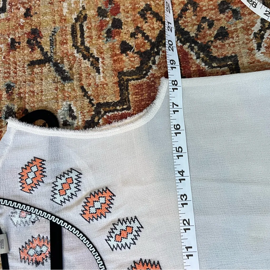 MAISON SCOTCH by Scotch & Soda White embroidered top sz s - Image 6